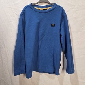 Blue Caterpillar Waffle Knit Underlayer Kids Size S(6)